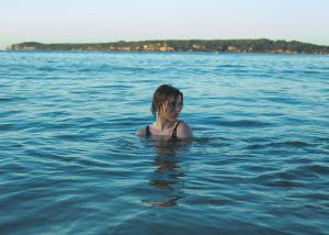 The midday swim